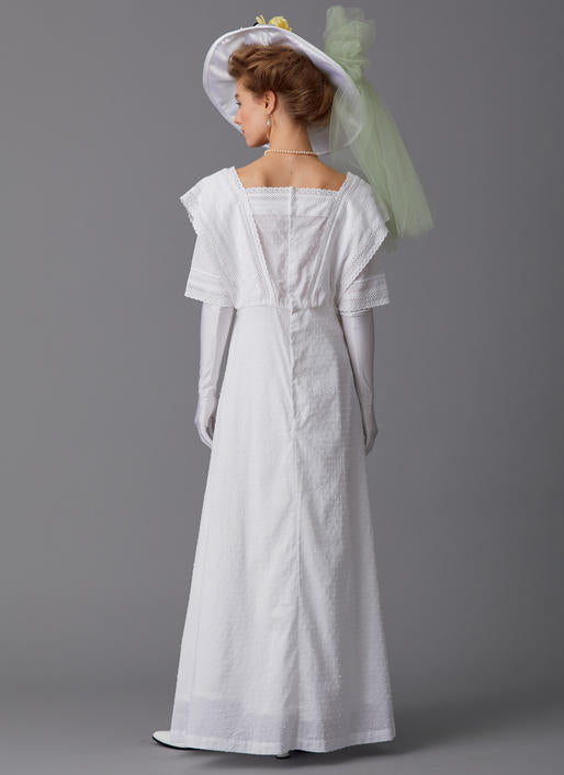 „Edwardianisches Kleid mit betonter Taille und weitem Rock – Butterick Schnittmuster“