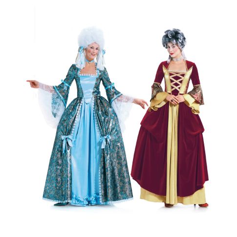 Burda sewing pattern 2447 Elegant dress in Rococo style