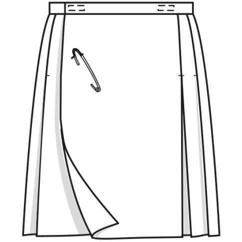 Burda Schnittmuster 2515 Highlander-Kostüm mit Kilt