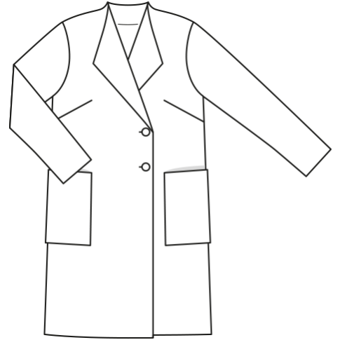 Burda Schnittmuster 6736 Jacke Mantel