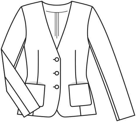 Burda Schnittmuster 6569 Jacke