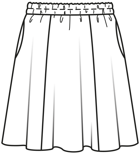 Burda Schnittmuster 6586 Rock