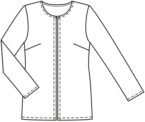Burda Schnittmuster 6610 Jacke & Shirt