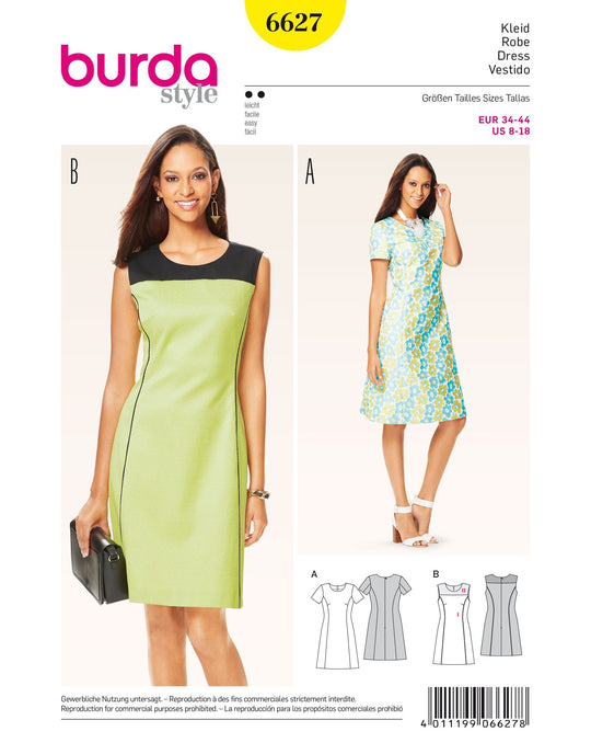 Burda Schnittmuster 6627 Kleid