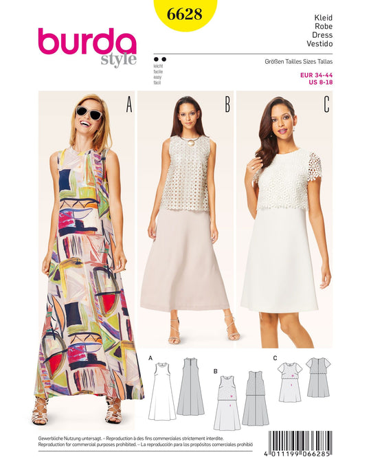 Burda Schnittmuster 6628 Kleid