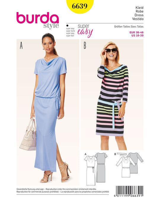 Burda Schnittmuster 6639 Kleid