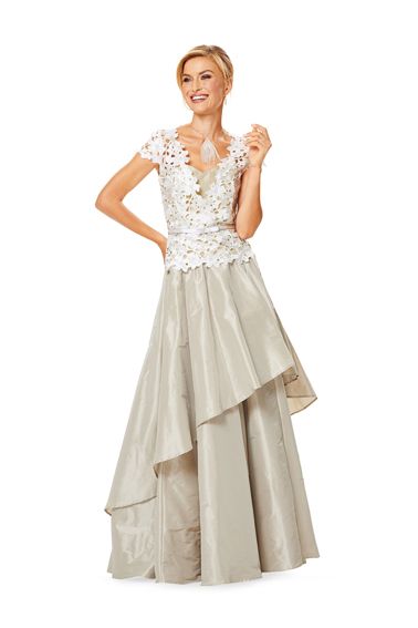 Burda Schnittmuster 6646 Abendkleid und Spitzenoberteil für Damen