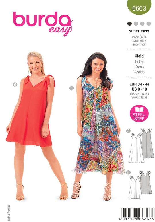 Burda Schnittmuster 6663 Kleid