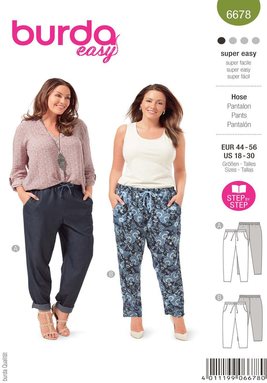 Burda Schnittmuster 6678 Hose