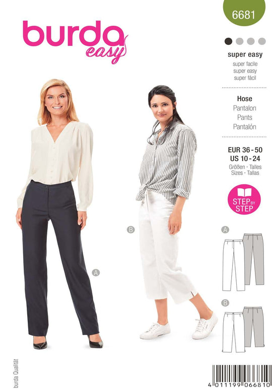 Burda Schnittmuster 6681 Hose