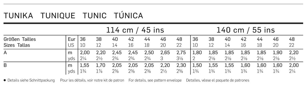 Burda Schnittmuster 6683 Tunika