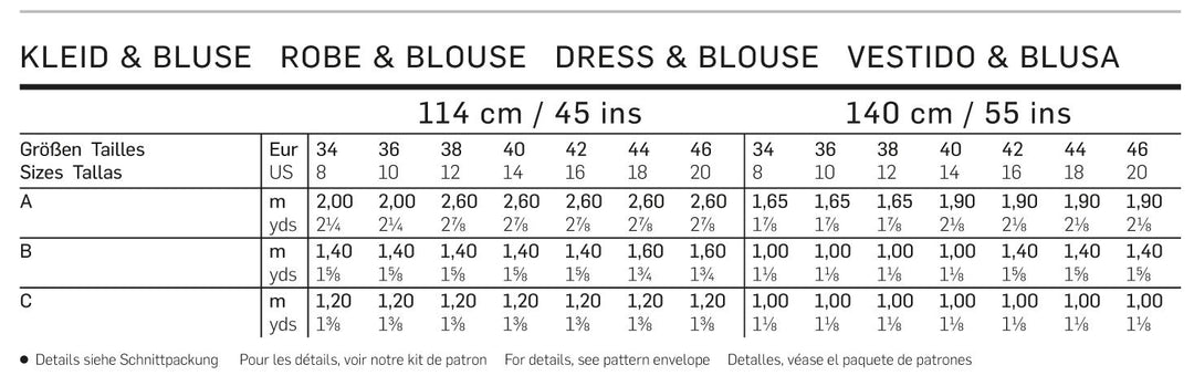 Burda Schnittmuster 6684 Kleid, Bluse