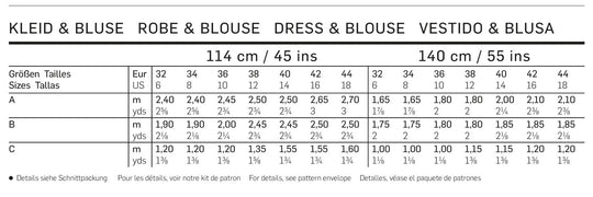 Burda Schnittmuster 6685 Kleid, Bluse