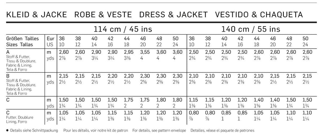 Burda Schnittmuster 6687 Kleid & Jacke