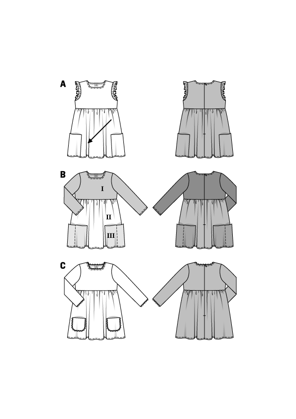 Burda Schnittmuster 9373 Kleid