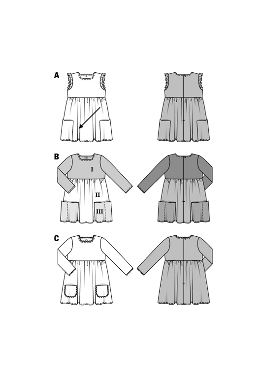 Burda Schnittmuster 9373 Kleid
