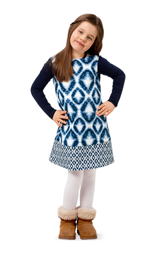 Burda Schnittmuster 9380 Kleid für Mädchen