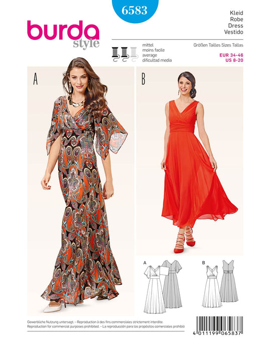 Burda Schnittmuster 6583 Kleid