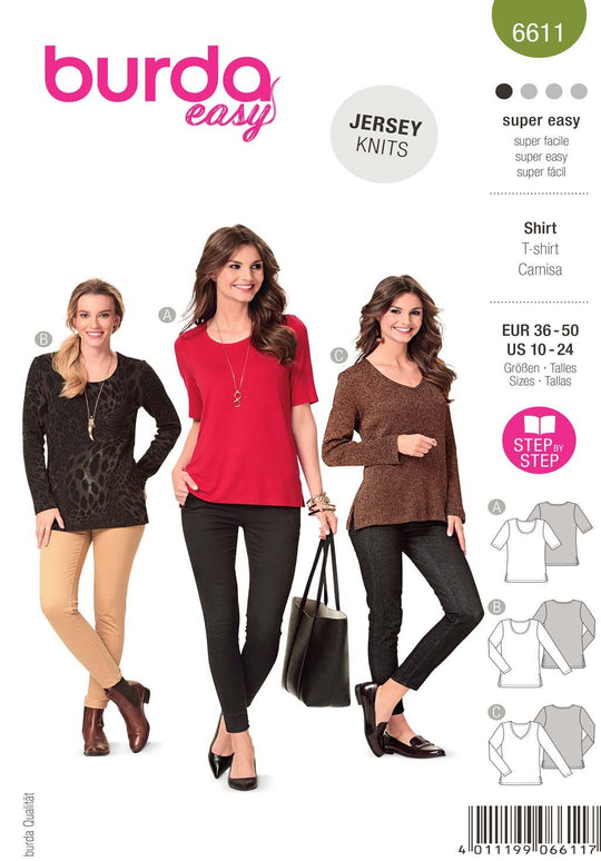 Burda Schnittmuster 6611 Shirt