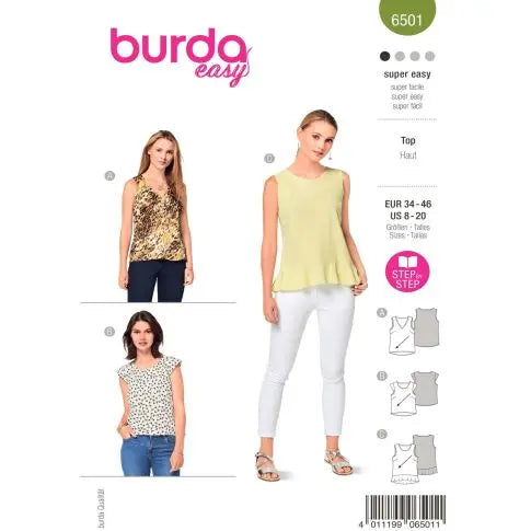 Burda Schnittmuster 6501 Top