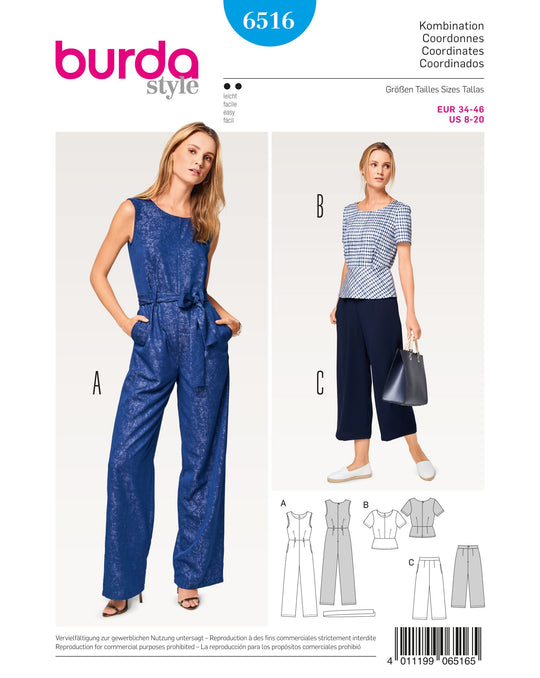 Burda Schnittmuster 6516 Kombination