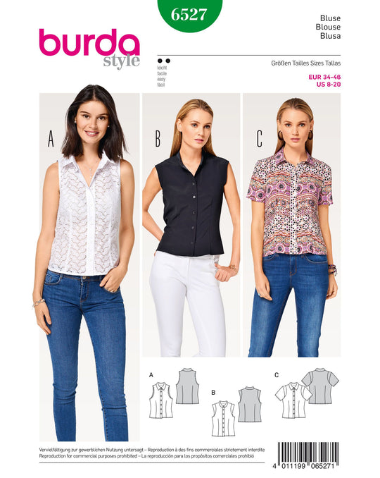 Burda Schnittmuster 6527 Bluse