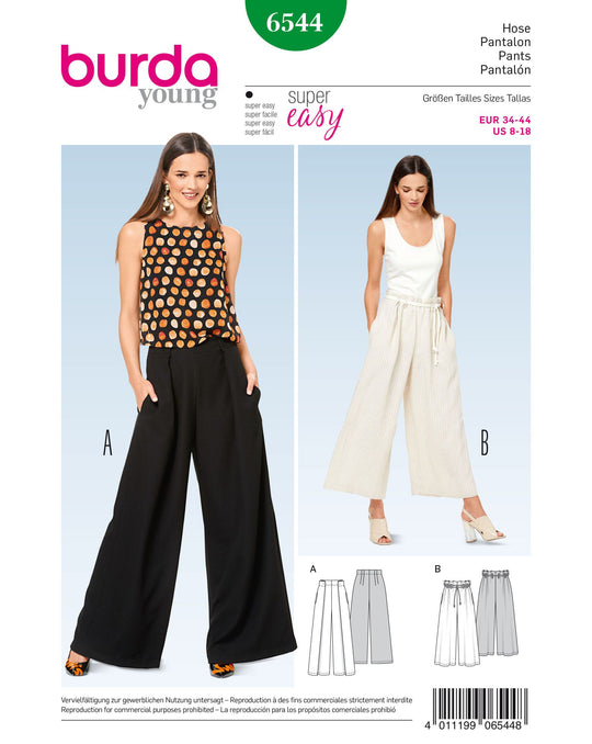 Burda Schnittmuster 6544 Hose