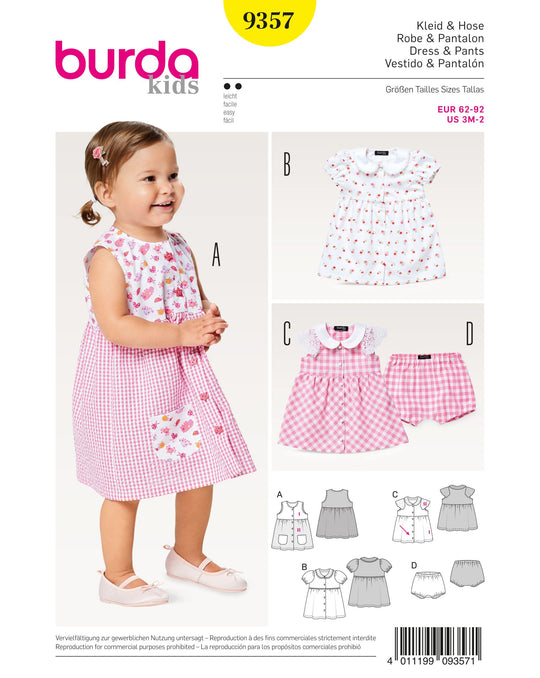 Burda Schnittmuster 9357 Kleid & Hose