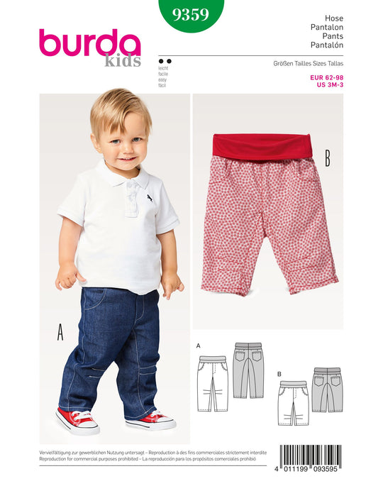 Burda Schnittmuster 9359 Hose