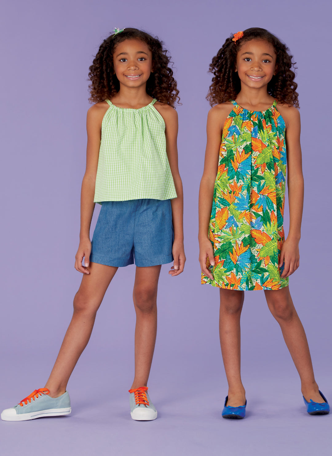Kwik Sew Schnittmuster K0259 Mädchen Top, Kleid und Shorts