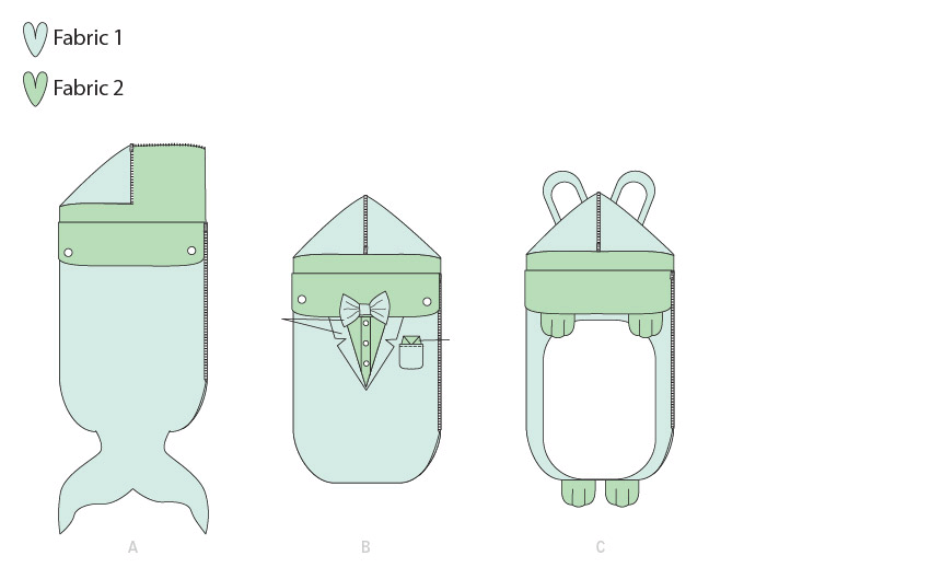 Kwik Sew Schnittmuster K0265 Baby Schlafsack