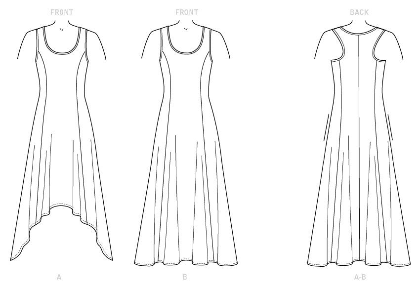 Kwik Sew Schnittmuster K4259 Damen Kleid