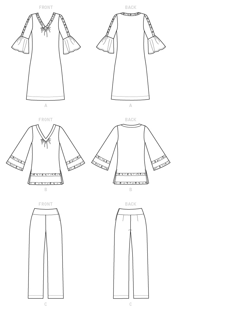 Kwik Sew Schnittmuster K4262 Damen Kleid