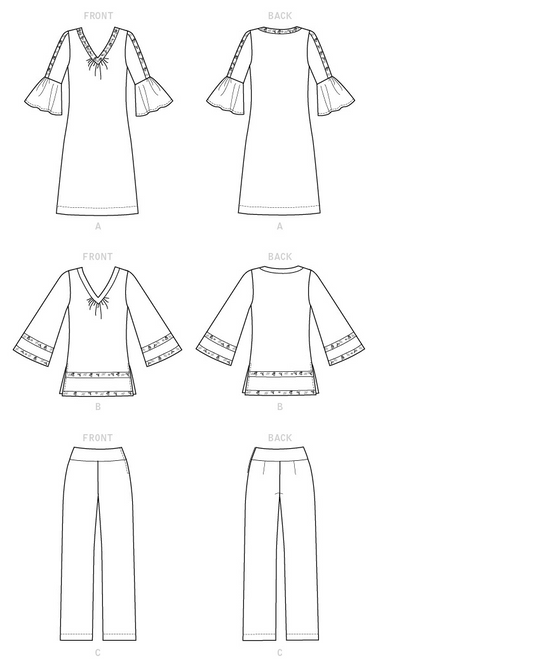 Kwik Sew Schnittmuster K4262 Damen Kleid