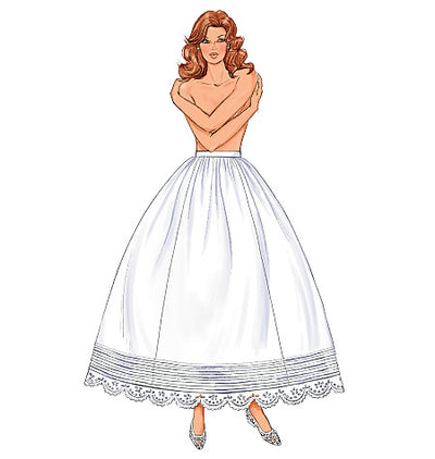 McCalls Cosplay Schnittmuster M2008 Damen Petticoat Unterrock Hose