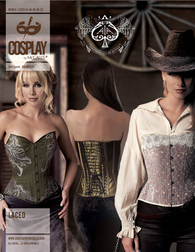 McCalls Cosplay Schnittmuster M2034 Damen Korsett