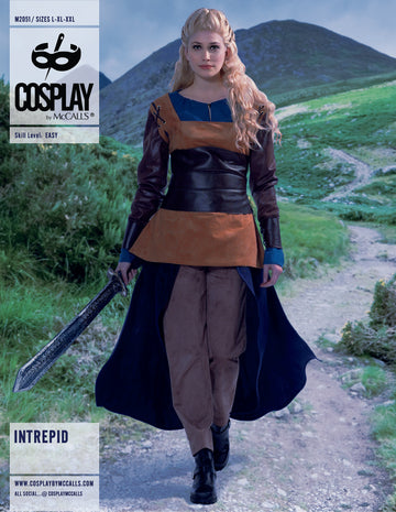 McCalls Cosplay Schnittmuster M2051 Fantasy-Kostüm: Top Hose Rock Gürtel Stulpen