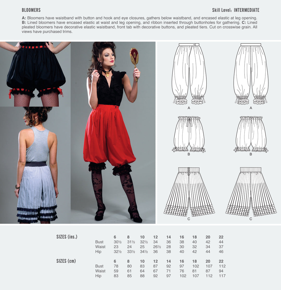 McCall's Cosplay Sewing Pattern M2082 Harem Pants in 3 Variations