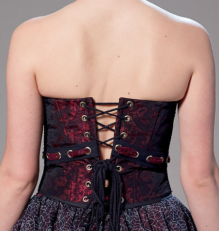 McCalls Cosplay Schnittmuster M2102 Damen Top Rock