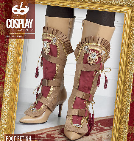 McCalls Cosplay Damen Stiefel M2097 Überzug