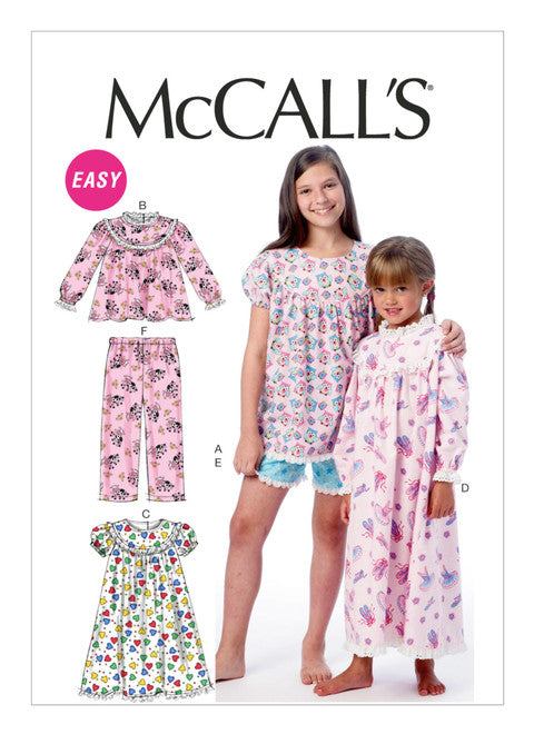 McCalls Schnittmuster M6831 Hose & Kleid für Mädchen