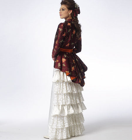 „McCall’s M7071 – viktorianischer Rock mit gefütterten Rüschen & Bund“