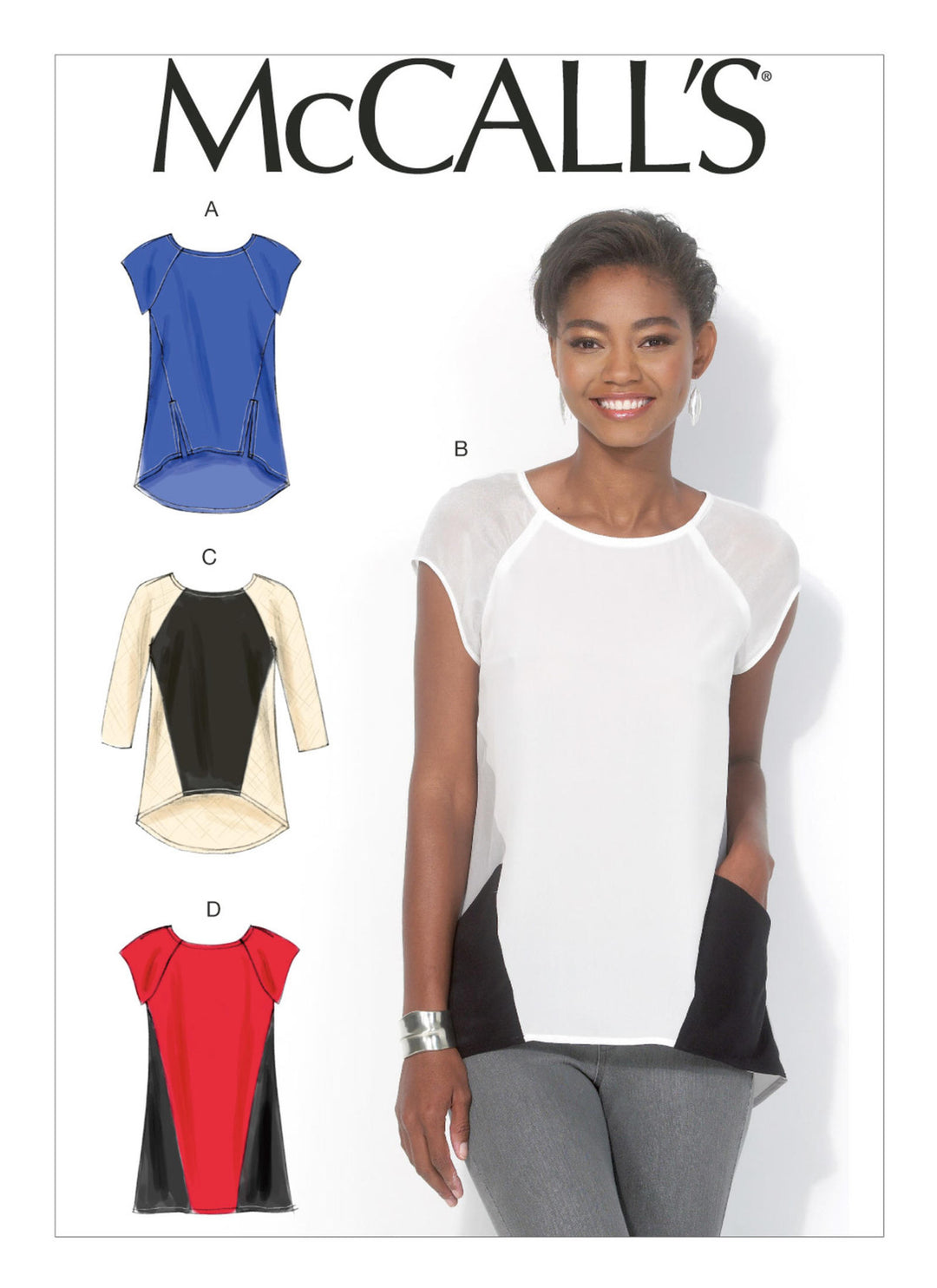 McCall's Schnittmuster M7093 – Damen Tops & Tunika mit Saumvarianten