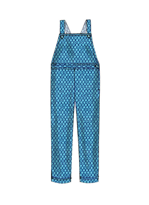 McCalls Schnittmuster M7459 Mädchen Kleid Latzhose
