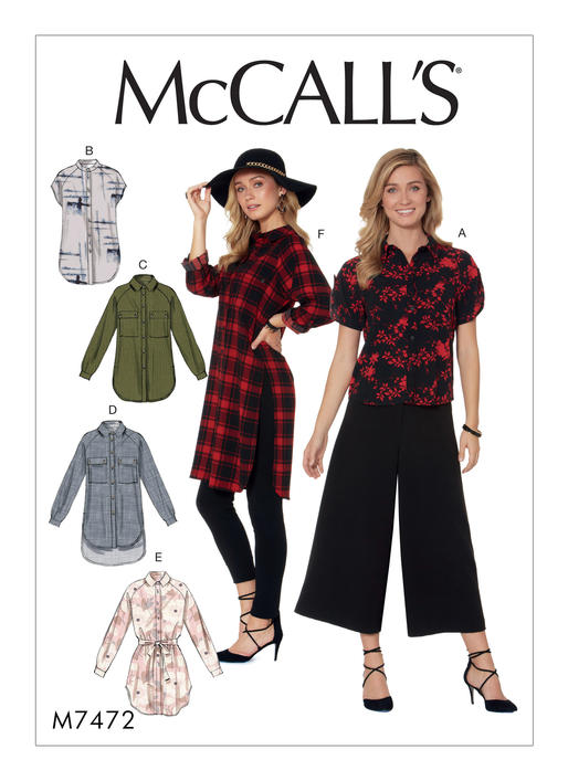 McCalls Schnittmuster M7472 Damen Top