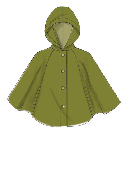 McCalls Schnittmuster M7477 Damen Cape Poncho