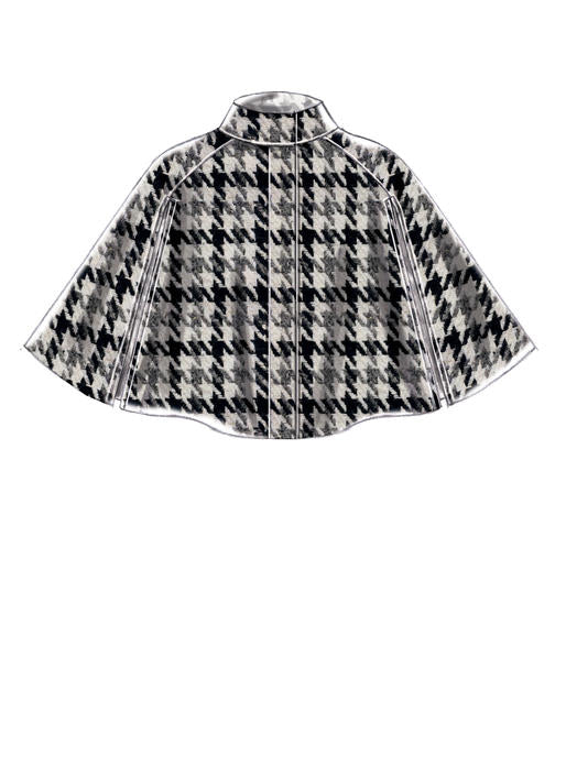 McCalls Schnittmuster M7477 Damen Cape Poncho