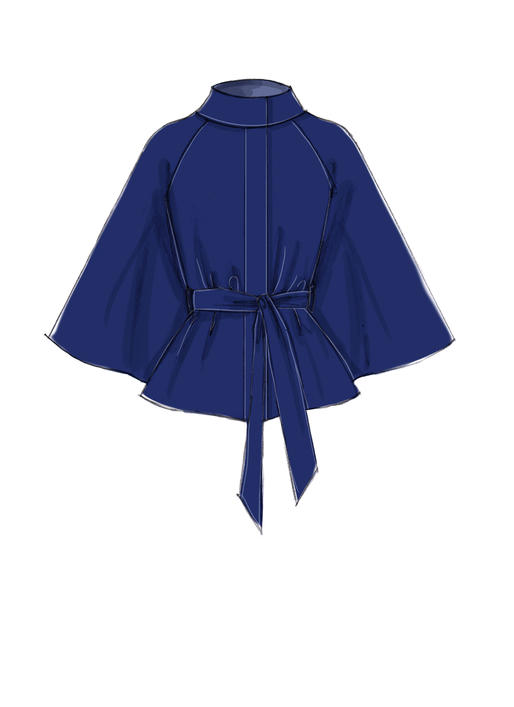 McCalls Schnittmuster M7477 Damen Cape Poncho