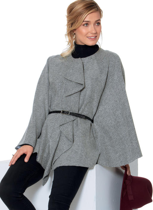 McCalls Schnittmuster M7477 Damen Cape Poncho