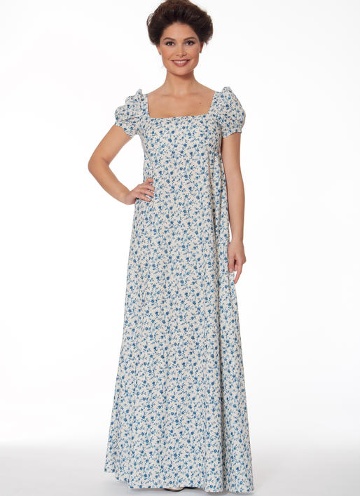 McCall’s Schnittmuster M7493 – Regency „Jane Austen“ Kleid & Jacke (19. Jahrhundert)